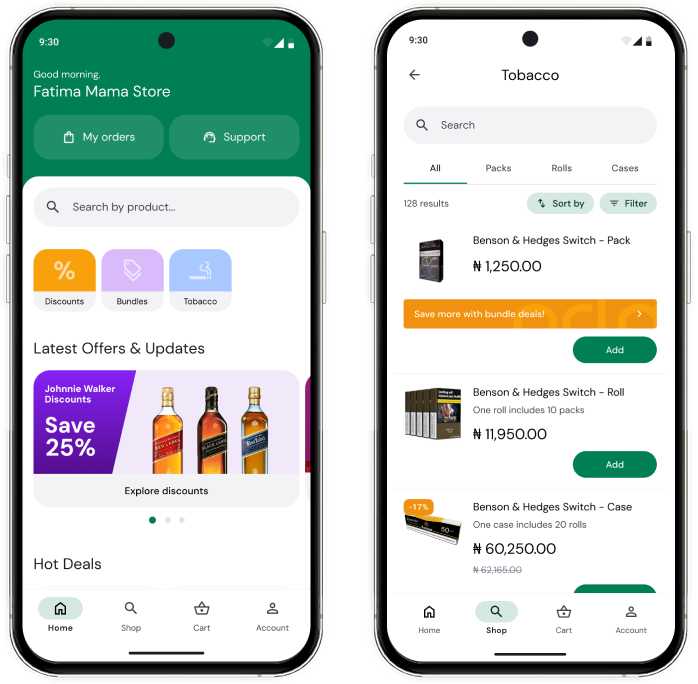 2. Browse suppliers and choose your products